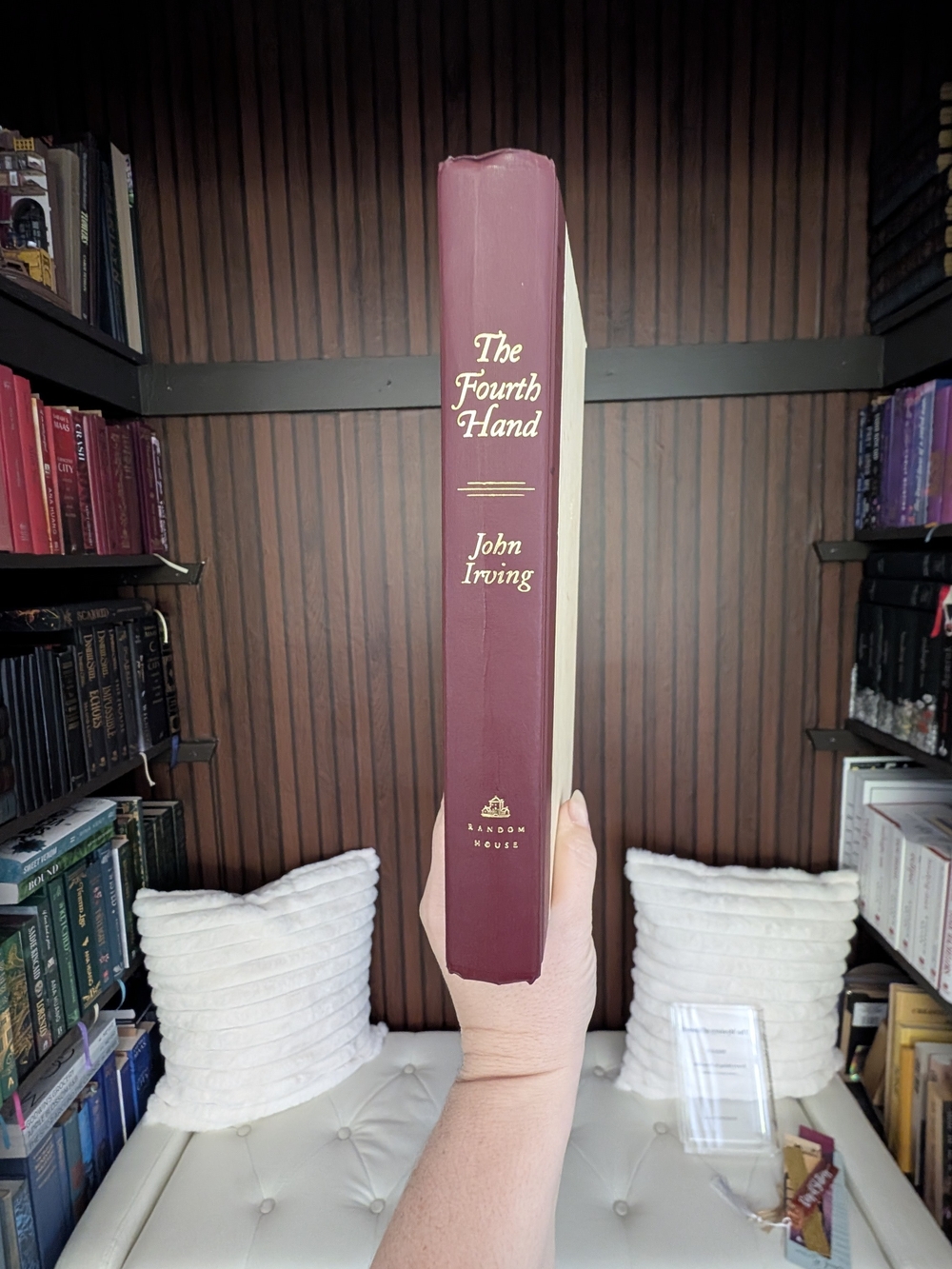 The Fourth Hand by John Irving - Burgundy Hardcover